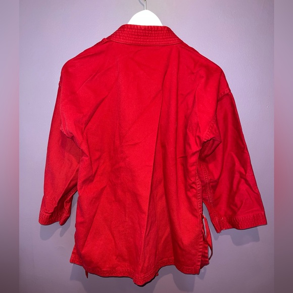 RED CENTURY MIDDLEWEIGHT KARATE GI TOP - Picture 3 of 3